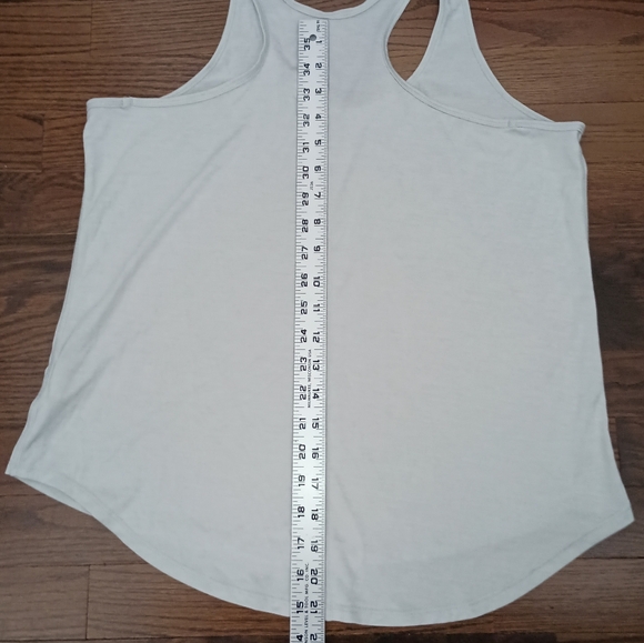Womens Prana Light Gray Revere Racerback Tank Top Style W11170010 Size Medium - Picture 6 of 8